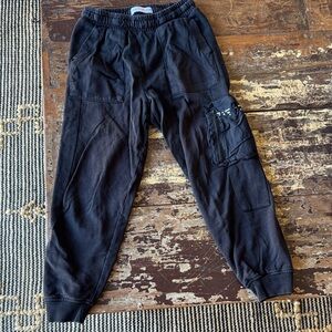 Zara Charcoal Elastic Waist Pants